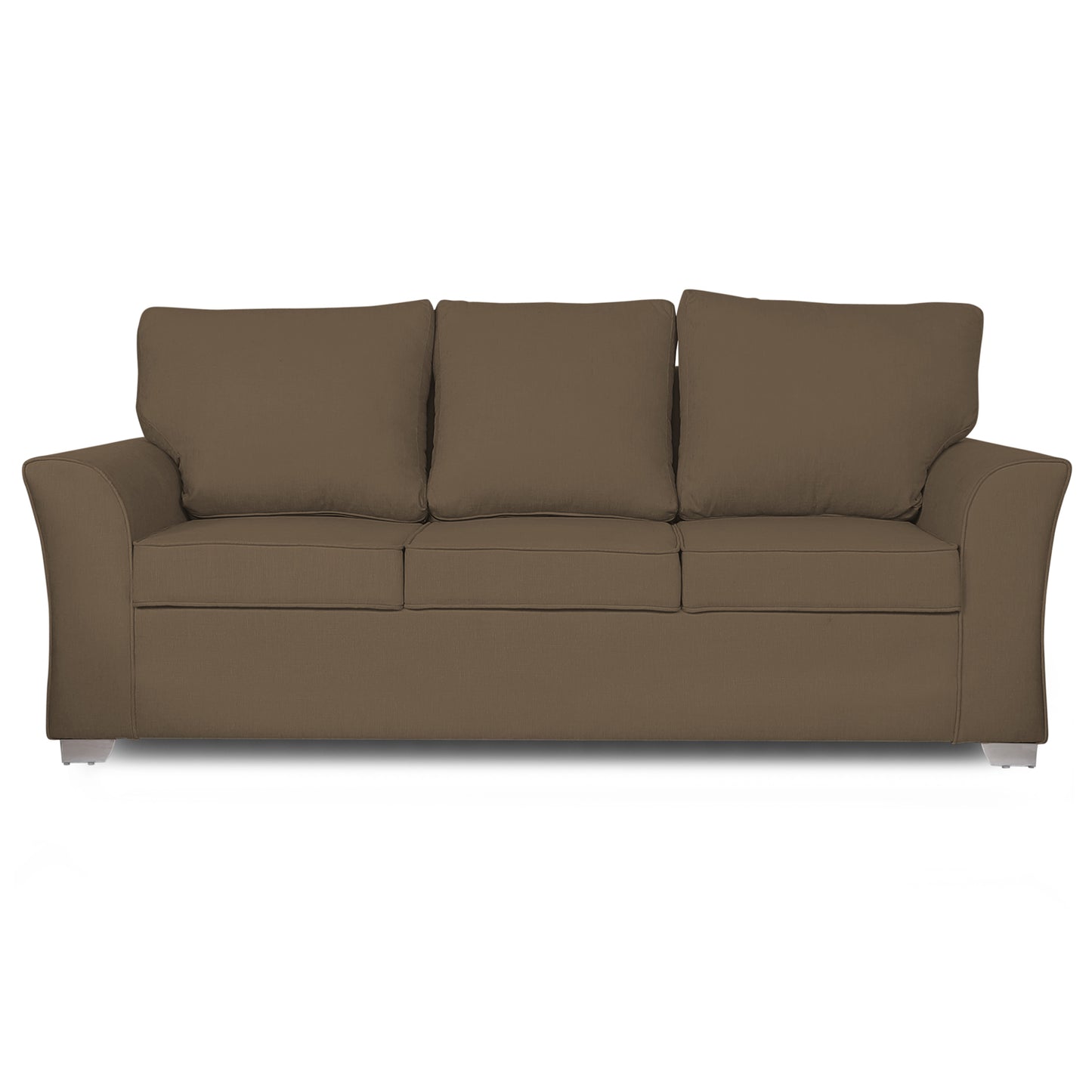 Adorn India Alexia 3 Seater Sofa (Camel)