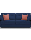 Adorn India Moris 3 Seater Fabric Sofa (Blue)