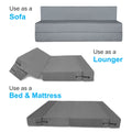 Adorn India Easy Treno 3 Seater Sofa Cum Bed Sit & Sleep Perfect for Guest, Colour Grey, 6'x6' (1 Year Warranty)