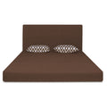Adorn India Easy Highback Three Seater Sofa Cum Bed Rhombus 5' x 6' (Brown) (1 Year Warranty)