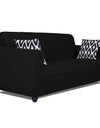 Adorn India Rio Highback 3 Seater Sofa (Black)