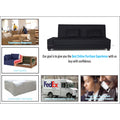 3 Seater Sofa Cum Bed Blake (Black), Wood, Foam
