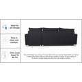 Straight line L Shape Sofa (Black)