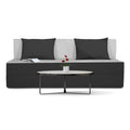 3 Seater Sofa Cum Bed Easy (Black & Grey) (5x6)