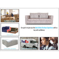 Adorn India Lancia 3 Seater Sofa Digitel Print (Grey)