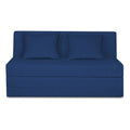 Adorn India Easy Highback Three Seater Sofa Cum Bed Decent 5' x 6' (Blue)