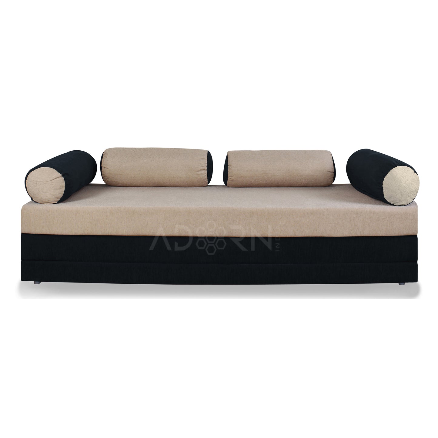 Adorn India Easy Fabric Deewan Cum Bed (Being and Black)