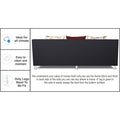 Adorn India Exclusive Two Tone Alica Three Seater Sofa (Maroon & Black)