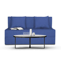 Adorn India Foam Easy 2 Seater Sofa Cum Bed Alyn 4'X 6' (Dark Blue) (1 Year Warranty)