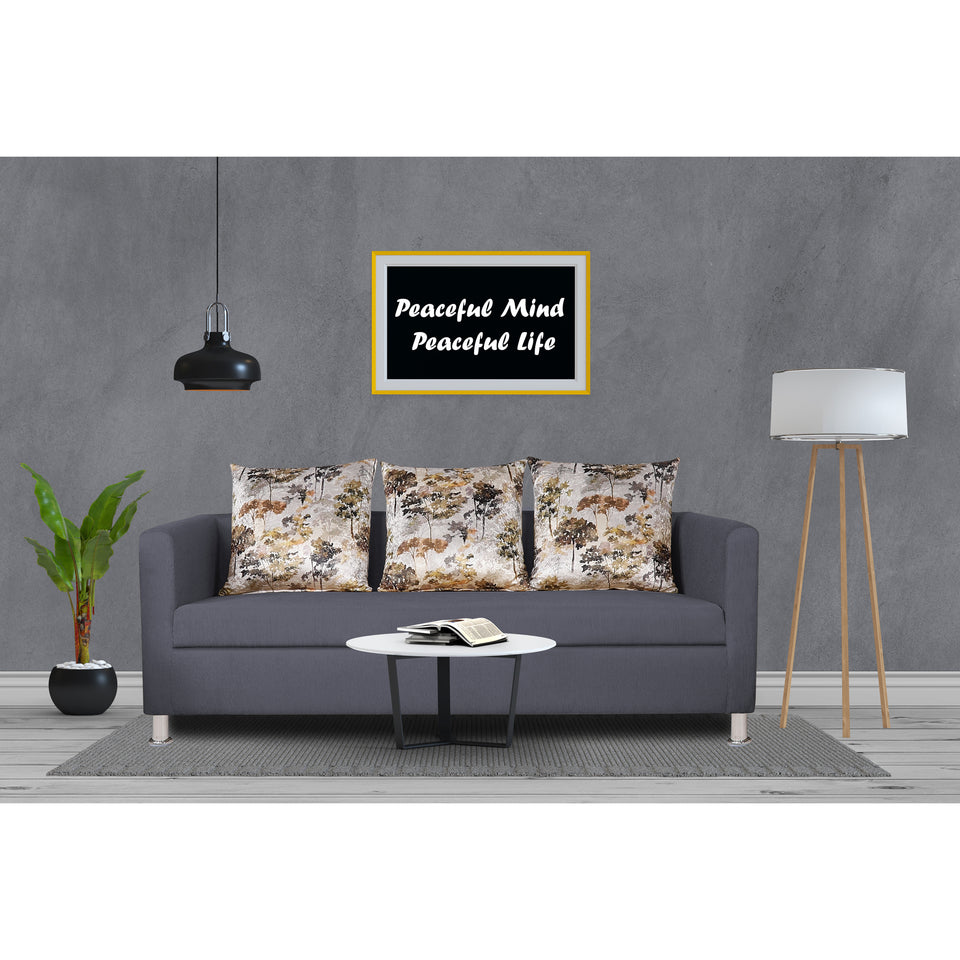 Alita 3 Seater Compact Sofa (Dark Grey)