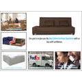 3 Seater Sofa Cum Bed Blake (Brown), Wood, Foam