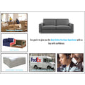 Adorn India Straight Line Five Seater Sofa Set 3-1-1 (Grey)