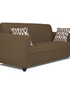 Adorn India Rio Highback 3 Seater Sofa (Brown)