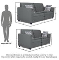 Rio Highback 3+2 5 Seater Sofa Set (Grey)