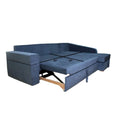 Adorn India Comfort Line L Shape 6 Seater Corner Sofa Cum Bed RHS (Grey)