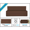 Adorn India Easy Treno 3 Seater Sofa Cum Bed Sit & Sleep Perfect for Guest, Colour Brown, 5'x6', (1 Year Warranty)