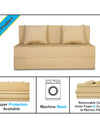 Adorn India Easy Two Seater Sofa Cum Bed Alyn 4'x 6' (Beige)