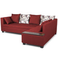 Mclain L Shape 6 Seater Sofa (Left Side Handle)(Maroon)