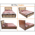 Adorn India Engineered Box Spring Queen Bed with Storage-(Matte_Multicolor)