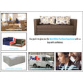 3 Seater Sofa Cum Bed Straight line (Brown)