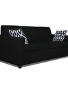 Adorn India Monteno 3 Seater Sofa (Black)