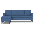 Adorn India Jonas Decent L Shape 5 Seater Sofa Set LHS (Blue) (3 Year Warranty)