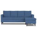 Adorn India Jonas Decent L Shape 5 Seater Sofa Set RHS (Blue) (3 Year Warranty)