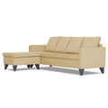 Adorn India Jonas Decent L Shape 5 Seater Sofa Set LHS (Beige) (3 Year Warranty)