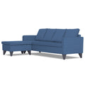 Adorn India Jonas Decent L Shape 5 Seater Sofa Set LHS (Blue) (3 Year Warranty)