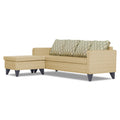 Adorn India Dorothy Blossom L Shape 5 Seater Sofa Set (Left Hand Side) (Beige) (3 Year Warranty)
