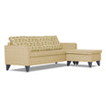 Adorn India Calloway Bricks L Shape 5 Seater Sofa Set RHS (Beige)