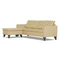 Adorn India Calloway Bricks L Shape 5 Seater Sofa Set LHS (Beige)