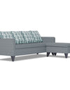 Adorn India Calloway Bricks L Shape 5 Seater Sofa Set (Right Hand Side) (Grey)