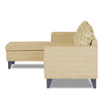 Adorn India Calloway Bricks L Shape 5 Seater Sofa Set LHS (Beige)