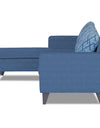 Adorn India Dorothy Blossom L Shape 5 Seater Sofa Set (Left Hand Side) (Blue)