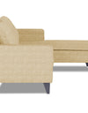 Adorn India Jonas Decent L Shape 5 Seater Sofa Set (Right Hand Side) (Beige)