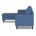 Adorn India Jonas Decent L Shape 5 Seater Sofa Set LHS (Blue) (3 Year Warranty)