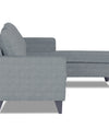 Adorn India Jonas Decent L Shape 5 Seater Sofa Set (Right Hand Side) (Grey)
