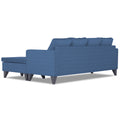 Adorn India Jonas Decent L Shape 5 Seater Sofa Set RHS (Blue) (3 Year Warranty)