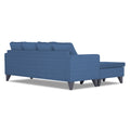 Adorn India Jonas Decent L Shape 5 Seater Sofa Set LHS (Blue) (3 Year Warranty)