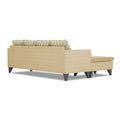 Adorn India Dorothy Blossom L Shape 5 Seater Sofa Set (Right Hand Side) (Beige) (3 Year Warranty)