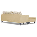 Adorn India Bruce Leaf L Shape 5 Seater Sofa Set LHS (Beige) (3 Year Warranty)