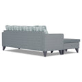 Adorn India Bruce Leaf L Shape 5 Seater Sofa Set LHS (Grey) (3 Year Warranty)