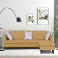 Adorn India Aladra L Shape Decent 5 Seater Sofa Set RHS (Beige) (3 Year Warranty)