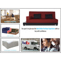 3 Seater Sofa Cum Bed Exclusive Two Tone Blake (Maroon & Black), Wood, Foam