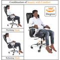 Adorn India Oxford,High-Back Leatherette Executive Office Ergonomic Chair (Black)