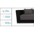 Almond 3 Seater Sofa Cumbed (Grey & Black)
