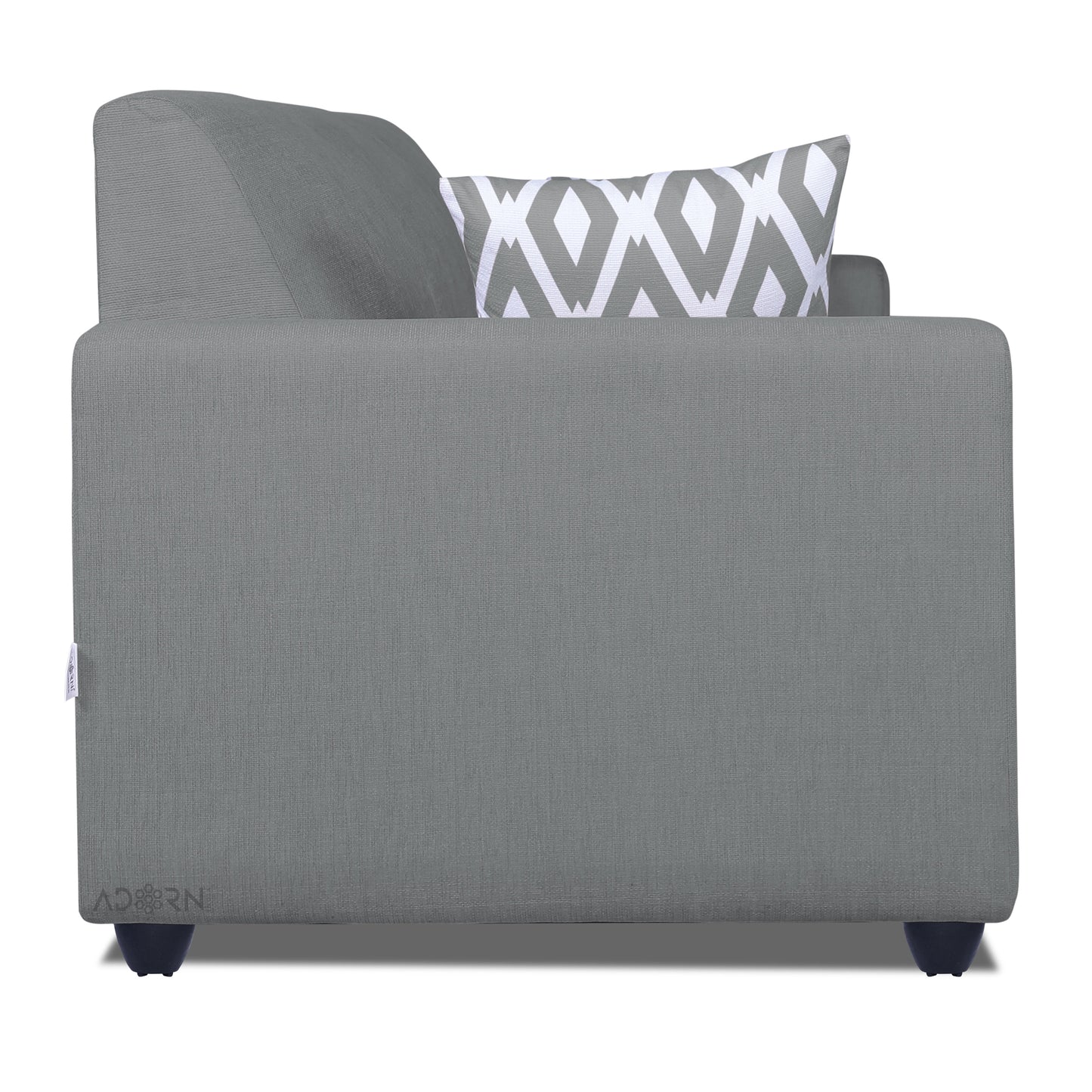 Adorn India Monteno 5 Seater 3-1-1 Sofa Set (Grey)