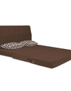 Adorn India Easy Highback Two Seater Sofa Cum Bed Rhombus 4' x 6' (Brown)