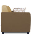 Adorn India Rio Highback 3 Seater Sofa (Brown & Beige)